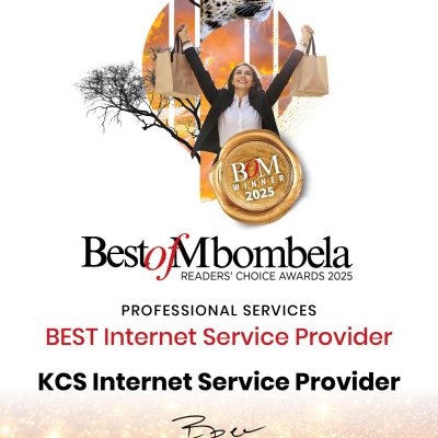 KCS ISP Voted Best Internet Service Provider in Mbombela 2025