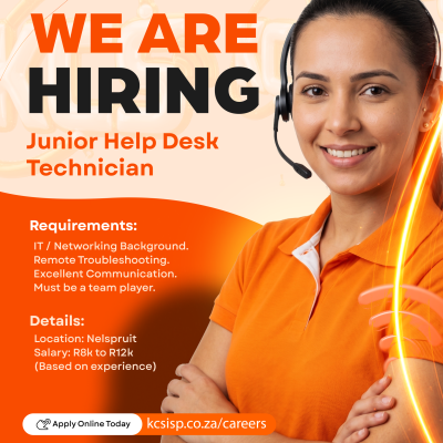 Jnr Helpdesk Technician